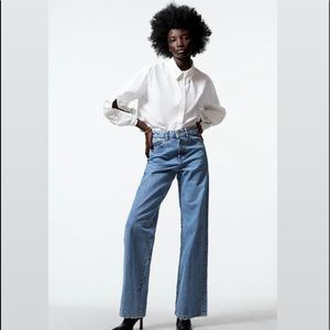 Zara wide leg full length Jeans with TAG
